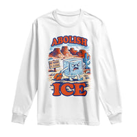 Abolish Ice Protest Long Sleeve Shirt Retro Protest No Human Is Illegal