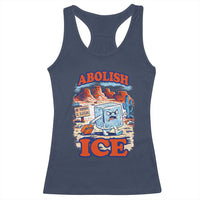 Abolish Ice Protest Racerback Tank Top Retro Protest No Human Is Illegal