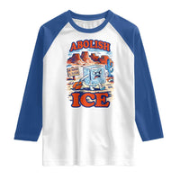Abolish Ice Protest Raglan Shirt Retro Protest No Human Is Illegal