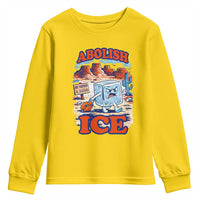 Abolish Ice Protest Youth Sweatshirt Retro Protest No Human Is Illegal