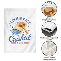 Subtle Abolish ICE Garden Flag Funny Vintage I Like My Ice Crushed