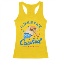 Subtle Abolish ICE Racerback Tank Top Funny Vintage I Like My Ice Crushed