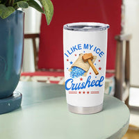 Subtle Abolish ICE Tumbler Cup Funny Vintage I Like My Ice Crushed