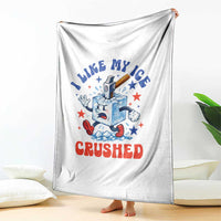 Subtle Abolish ICE Throw Blanket Vintage I Like My Ice Crushed