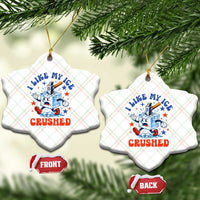 Subtle Abolish ICE Ceramic Ornament Vintage I Like My Ice Crushed