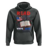 Patriotic Bookish 4th Of July Read White Blue Since 1776 Hoodie