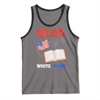 Patriotic Bookish 4th Of July Read White Blue Since 1776 Tank Top