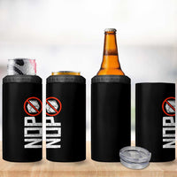 No ICE Protest 4 in 1 Can Cooler Tumbler Nope Sign Vertical