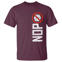 No ICE Protest T Shirt Nope Sign Vertical