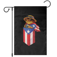 Funny Coqui Frog Puerto Rico Flag Garden Flag Puerto Rican Taino Buricua Borinquen