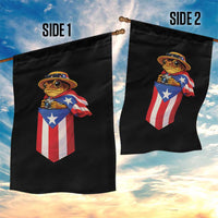 Funny Coqui Frog Puerto Rico Flag Garden Flag Puerto Rican Taino Buricua Borinquen