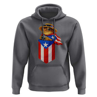 Funny Coqui Frog Puerto Rico Flag Hoodie Puerto Rican Taino Buricua Borinquen