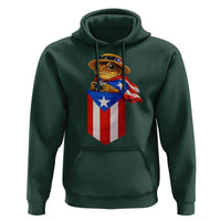 Funny Coqui Frog Puerto Rico Flag Hoodie Puerto Rican Taino Buricua Borinquen
