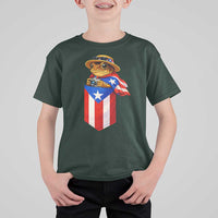 Funny Coqui Frog Puerto Rico Flag T Shirt For Kid Puerto Rican Taino Buricua Borinquen
