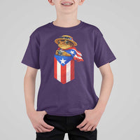 Funny Coqui Frog Puerto Rico Flag T Shirt For Kid Puerto Rican Taino Buricua Borinquen