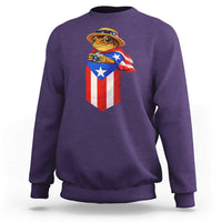 Funny Coqui Frog Puerto Rico Flag Sweatshirt Puerto Rican Taino Buricua Borinquen