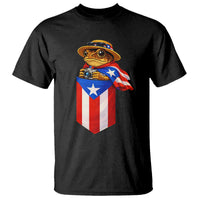 Funny Coqui Frog Puerto Rico Flag T Shirt Puerto Rican Taino Buricua Borinquen
