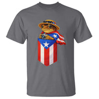 Funny Coqui Frog Puerto Rico Flag T Shirt Puerto Rican Taino Buricua Borinquen