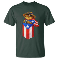 Funny Coqui Frog Puerto Rico Flag T Shirt Puerto Rican Taino Buricua Borinquen
