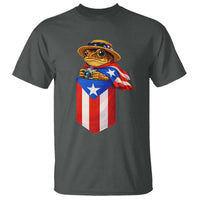 Funny Coqui Frog Puerto Rico Flag T Shirt Puerto Rican Taino Buricua Borinquen