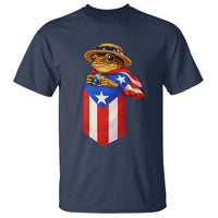 Funny Coqui Frog Puerto Rico Flag T Shirt Puerto Rican Taino Buricua Borinquen