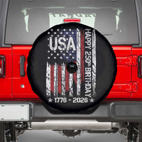 250 Years America Anniversary Flag Spare Tire Cover 4th of July Patriotic Independence Day