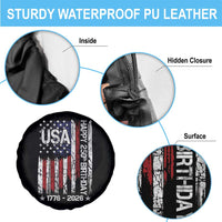 250 Years America Anniversary Flag Spare Tire Cover 4th of July Patriotic Independence Day