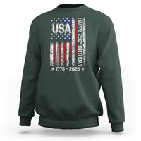 250 Years America Anniversary Flag Sweatshirt 4th of July Patriotic Independence Day