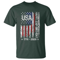 250 Years America Anniversary Flag T Shirt 4th of July Patriotic Independence Day