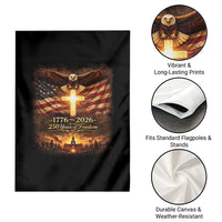 250th Anniversary USA Garden Flag 1776 2026 4th of July Patriotic Us 250 Flag