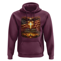 250th Anniversary USA Hoodie 1776 2026 4th of July Patriotic Us 250 Flag