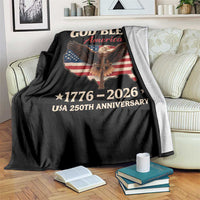 God Bless America 250th Anniversary Throw Blanket 250 Years USA 4th Of July