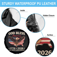 God Bless America 250th Anniversary Spare Tire Cover 250 Years USA 4th Of July
