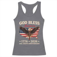 God Bless America 250th Anniversary Racerback Tank Top 250 Years USA 4th Of July