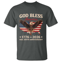 God Bless America 250th Anniversary T Shirt 250 Years USA 4th Of July