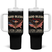 God Bless America 250th Anniversary Tumbler With Handle 250 Years USA 4th Of July