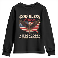 God Bless America 250th Anniversary Youth Sweatshirt 250 Years USA 4th Of July