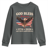God Bless America 250th Anniversary Youth Sweatshirt 250 Years USA 4th Of July