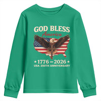 God Bless America 250th Anniversary Youth Sweatshirt 250 Years USA 4th Of July
