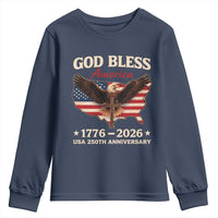 God Bless America 250th Anniversary Youth Sweatshirt 250 Years USA 4th Of July
