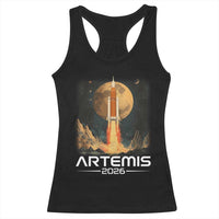 Launch To The Moon Mission Racerback Tank Top
