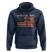 Christian USA Flag Hoodie American Christ Faith Cross Patriotic In God We Trust