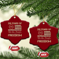 250 Years United States Ceramic Ornament We The People 1776 2026 Flag Memorial Day Patriotic 250th Birthday