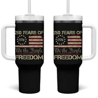 250 Years United States Tumbler With Handle We The People 1776 2026 Flag Memorial Day Patriotic 250th Birthday
