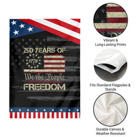 250 Years United States Garden Flag We The People 1776 2026 Flag Memorial Day Patriotic 250th Birthday