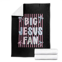 Big Jesus Fan Throw Blanket Striped Preppy Christian Believer Faith God Religious Gifts