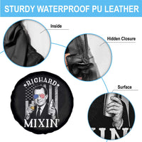 Funny 4th of July Spare Tire Cover Richard Mixin Patriotic Nixon Bartender American Flag - Wonder Print Shop