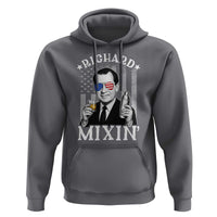 Funny 4th of July Hoodie Richard Mixin Patriotic Nixon Bartender American Flag - Wonder Print Shop