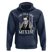 Funny 4th of July Hoodie Richard Mixin Patriotic Nixon Bartender American Flag - Wonder Print Shop