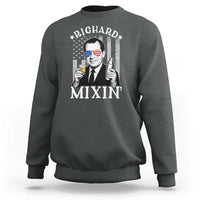 Funny 4th of July Sweatshirt Richard Mixin Patriotic Nixon Bartender American Flag - Wonder Print Shop
